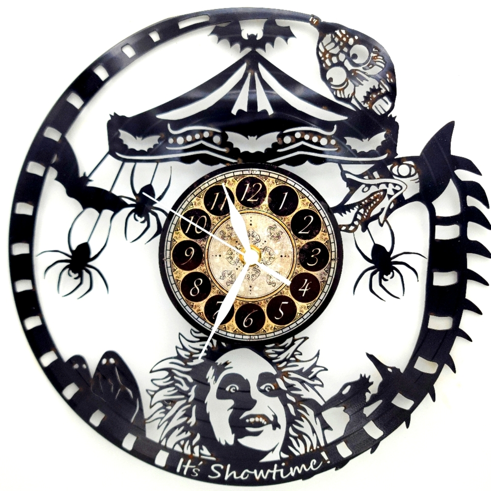 Beetlejuice Vinyl Record Clock - Makes A Unique Wall Art Gift For Any Fan - Picture 1 of 4